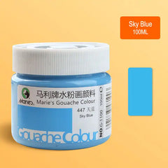 Premium Watercolor Craft Paint 100ml Thick Creamy Gouache Paint for Baby Handprint Footprint Canvas DIY Kits