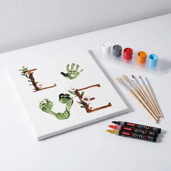 DIY Family Handprint Art Kit: Skin-Safe & Mess-Free