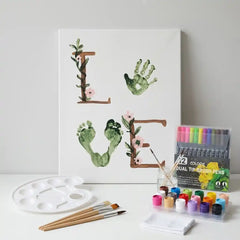 DIY Family Handprint Canvas Art Kit